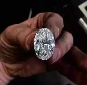 Certified 2 CT Lab Grown Diamond OVAL Cut Loose D Color VVS1 Clarity Gem N14 - Picture 1 of 8