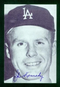 #0502, 4" x 6" Photo Card, Signed-Autographed, John Kennedy, LA Dodgers - Picture 1 of 2