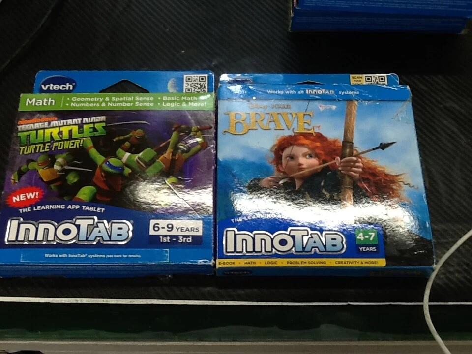 Vtech Innotab Lot of 2 Game TMNT & Disney Brave  - Image 1 of 1
