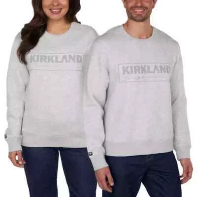 Costco логотип Crewneck УНИСЕКС черный Kirkland подпись свитер (1 УНИСЕКС толстовка - Изображение 1 из 4