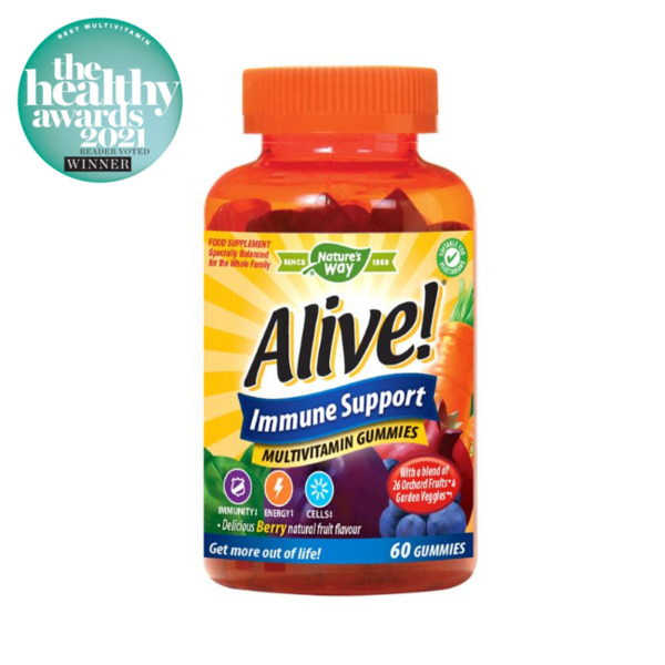 Alive! Immune Support - Delicious Natural Berry Flavour | Multivitamin Gummies