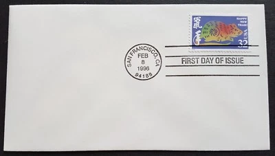 USA 1996 Zodiac Series Lunar New Year of the Rat 1v Stamp FDC (official issue) - Image 1 of 2
