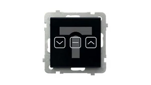 SONATA TOUCH Blind touch switch with backlight BLACK GLASS ŁPD-7RS/m/32 /T2UK - Picture 1 of 1
