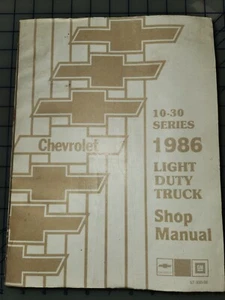 1986 Chevrolet CK Pickup Truck Service Manual Original - Picture 1 of 1