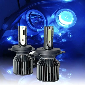 H4 10000K Dark Blue LED Kit COB Headlight Bulbs High Bright for Toyota Tundra - Picture 1 of 7