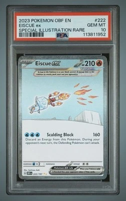 Pokemon Obsidian Flames #222 Eiscue EX Special lllustration Rare PSA 10 GEM MINT - Image 1 of 2