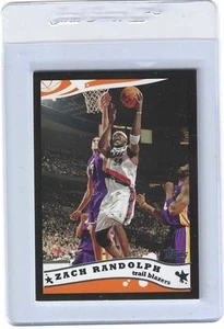 2004-05 Topps Zach Randolph Black SP # 8 Card 167 of 500 Portland Trail Blazers - Bild 1 von 2