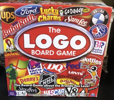 The Logo Board Game the Game About the Brands You Love Spin Master Parts Only - Image 1 of 4