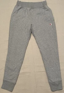 Pantalones deportivos Champion tejido inverso para hombre talla mediana gris con cordón gimnasio - Imagen 1 de 19