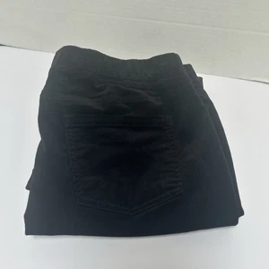 Pantalones de pana de algodón orgánico negro Eileen Fisher cintura elástica talla PL - Imagen 1 de 5