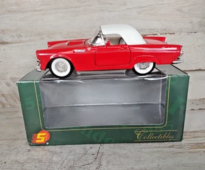 Vintage Superior 1955 Ford Thunderbird Druckguss Rückzug Auto rot mit Box 5,75" - Bild 1 von 8