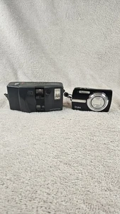 Pair Of Olympus Cameras, Infinity Tele 35mm & Stylus Digital, "PARTS OR REPAIR" - Picture 1 of 15