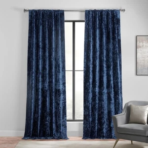 HPD Half Price Drapes Lush Crush Velvet Curtains - Room Darkening Curtain 84 ... - Picture 1 of 4