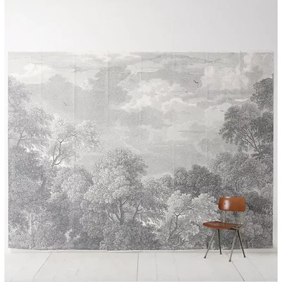 Papel pintado mural Anthropologie grabado Arcadia Foto 1 de 4