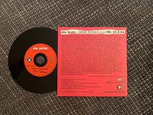 Die Ärzte - Deine Schuld - PROMO CD/Muster; Bela B. Farin Urlaub ULTRA SELTEN - Bild 1 von 2