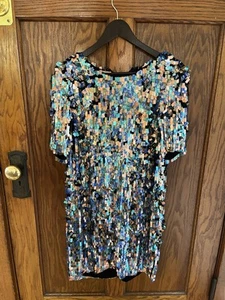 Matthew Williamson Short Sleeve Sequin Dress Size 4 - Picture 1 of 11