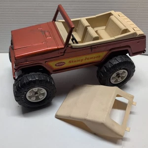 1970s Tonka Jeepster Stump Jumper Copper Pressed Steel Made In USA w/ Roof  - Picture 1 of 14