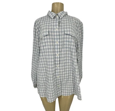 Eddie Bauer Plus Size 2XL Women Button Up Shirt Light Long Roll Tab Sleeve W24v - Image 1 of 4