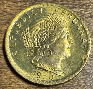 AU Condition Peru 1960 10 Centavos KM# 224.2 - Picture 1 of 2