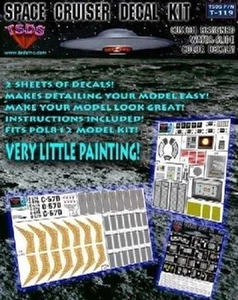 TSDS 119 x 1/72 Forbidden Planet C57D Starcruiser Aufkleber Set für Polarlichter - Bild 1 von 1