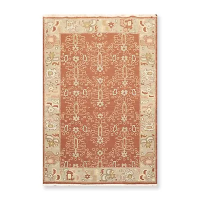 Alfombra de área de panel reversible de lana anudada a mano Nourison Nourmak de 3'10" x 5'10" marrón Foto 1 de 4