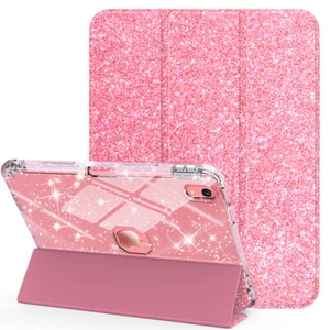 NEW Bling Glitter Flip Book Stand Cover Case For Apple iPad 10th Generation 11th - Photo 1/16