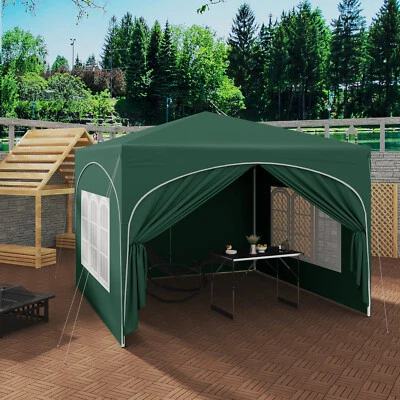 WOLTU Pavillon Gartenpavillon Faltbar Partyzelt 4 Seitenwänden Wasserdicht 3x3 m - Bild 1 von 4