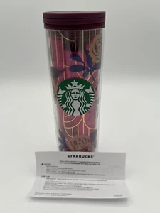 Vaso de acrílico Starbucks otoño 2020 rosa púrpura 16 oz San Valentín - Imagen 1 de 7