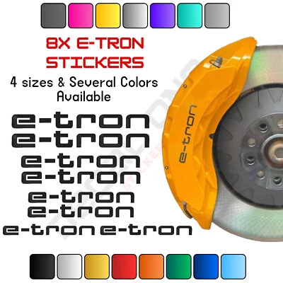 8x Audi E-Tron Caliper Decal Sticker / HIGH QUALITY Brake Caliper Stickers - Image 1 of 4