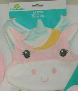 Easter Baby Bib Unicorn Infant Girl - Picture 1 of 5