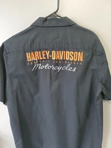 Harley Davidson Mens L Short Sleeve Button Up Shirt. Worn once or twice - Picture 1 of 2