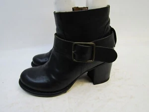 Florentini Baker Womens Size EUR 35 Black Leather Zip Boots Booties - Picture 1 of 11