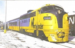 Railroad Chrome Postcard B68 Watch Your Step FP7M #1984 Passenger #122 - Picture 1 of 2
