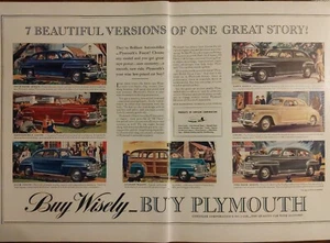 1942 vintage Plymouth automobiles, seven beautiful versions of one great story - Picture 1 of 1