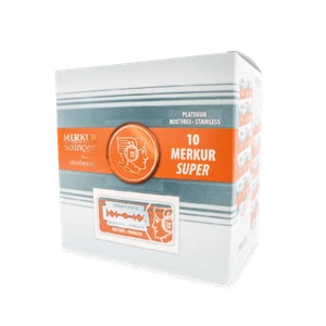 Merkur Platinum Double Edge Razor Blades 100 pc Fast Shipping - Picture 1 of 3