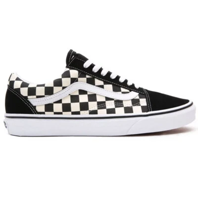 VANS SCARPE SPORTIVE OLD SKOOL PRIMARY CHECK SCACCHI BLACK WHITE ORIGINALE - Immagine 1 di 4