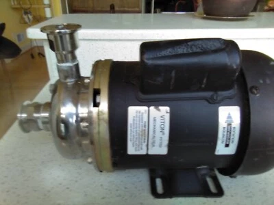 stainless steel centrifugal pump 1-1/4" x 3/4" x 4.0" - Image 1 of 3