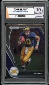 2021 Panini Prizm Draft Picks Tom Brady MGS Classificato 10 Gemme Nuovo di zecca PRIZM - Foto 1 di 2