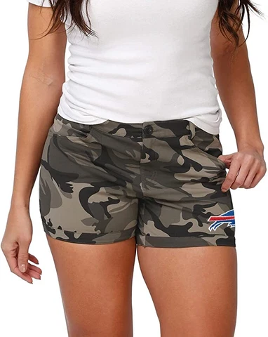 Buffalo Bills NFL FOCO Women's Clubhouse Camo Shorts Cover