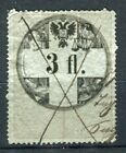 HUNGARY; Early 1870s classic Fiscal Revenue issue fine used 3Fl. value