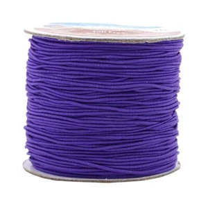 Mandala Crafts 1mm Purple Elastic Cord for Jewelry Making - 109 Yds Stretchy ... - Picture 1 of 7