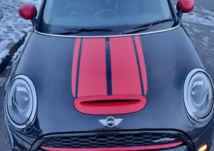 Calcomanías de vinilo Mini Cooper capó a rayas gráficos adhesivo épico para capucha - Imagen 1 de 4