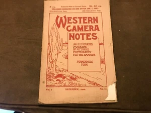 Western Camera Notes MAgazine 1900 Vol 1 No.13 Illustrated Charles F. Potter - Picture 1 of 12