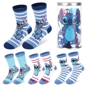 Stitch Boy 4 Pair Ankle Cotton Socks for Kids - Ideal Kids Children Gift - Picture 1 of 6