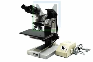 NIKON OPTIPHOT XY STAGE 4-LENS LABORATORY MICROSCOPE w/ ILLUMINATOR PWR - Picture 1 of 13