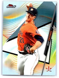 2020 Topps Finest Baseball Silver Refractor #90 Zack Greinke Houston Astros - Picture 1 of 2