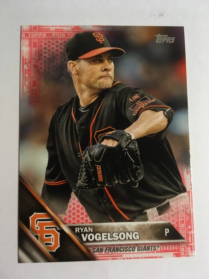2016 Topps Mini Red Parallel Ryan Vogelsong Giants 230 #'d /5 Rare Low S&H - Image 1 of 1
