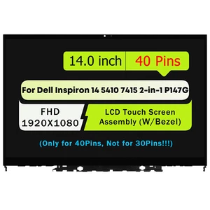 LCD Touch Screen Digitizer for Dell Inspiron 14 5410 7415 2-in-1 P147G 40Pin - Picture 1 of 4