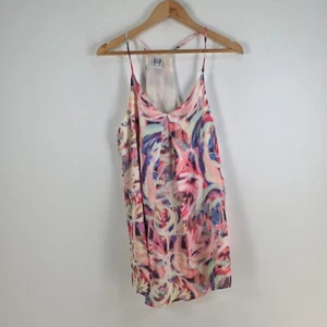 Angel Biba womens slip dress size 8 multicolour geometric sleeveless 056187 - Picture 1 of 9