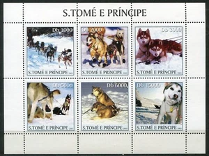 SAO TOME_079 2003 dogs animals FAUNA SHEET MNH - Picture 1 of 1